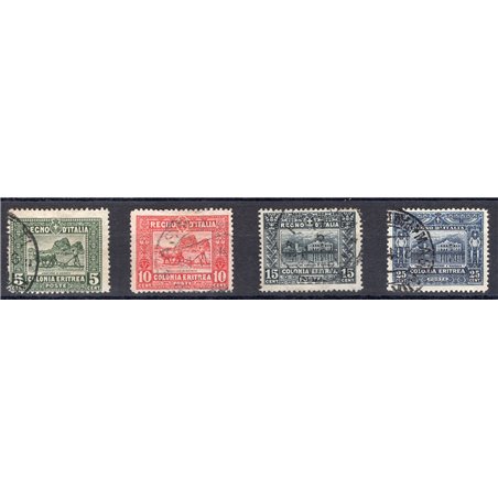 Eritrea 1910/14 African Motifs series no. 34/37 Cat. €70 (U)