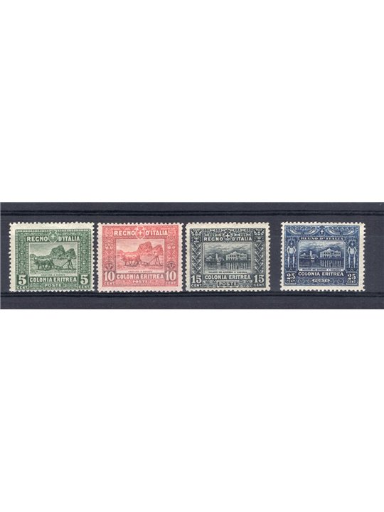 Eritrea 1910/14 Soggetti Africani serie n° 34/37 Cat. € 1.200 (*)