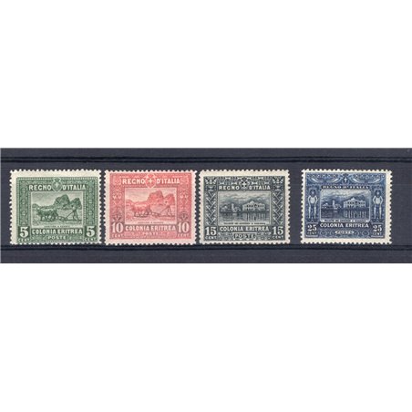 Eritrea 1910/14 Soggetti Africani serie n° 34/37 Cat. € 1.200 (*)