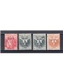Eritrea 1916 Red Cross series no. 41/44 with excellent centring Biondi certificate Cat. €800 (**)