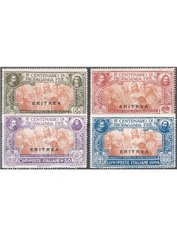 Eritrea 1923 Propaganda Fide series nos. 61/64 Cat. €150 (**)