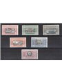 Eritrea 1924 Manzoni series no. 71/76 CiBaFil Cert. Cat. € 2,200 (**)