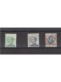 Eritrea 1925 Soprast. serie n° 93/95 Cert. Biondi Cat. € 240 (U)