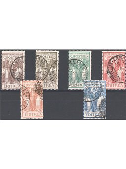 Eritrea 1926 Colonial Institute series nos. 107/12 Cat. €95 (U)