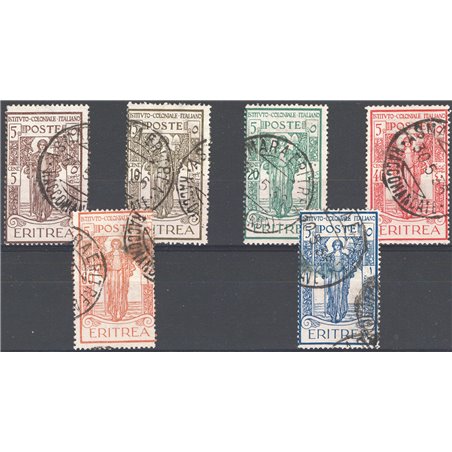 Eritrea 1926 Colonial Institute series nos. 107/12 Cat. €95 (U)