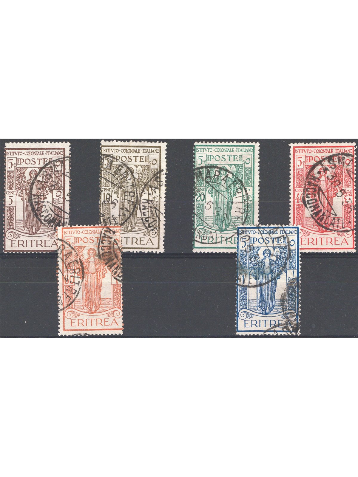 Eritrea 1926 Istituto Coloniale serie n° 107/12 Cat. € 95 (U)