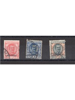 Eritrea 1926 Floreale soprast. serie n° 113/15 Cert. Biondi Cat. € 220 (U)