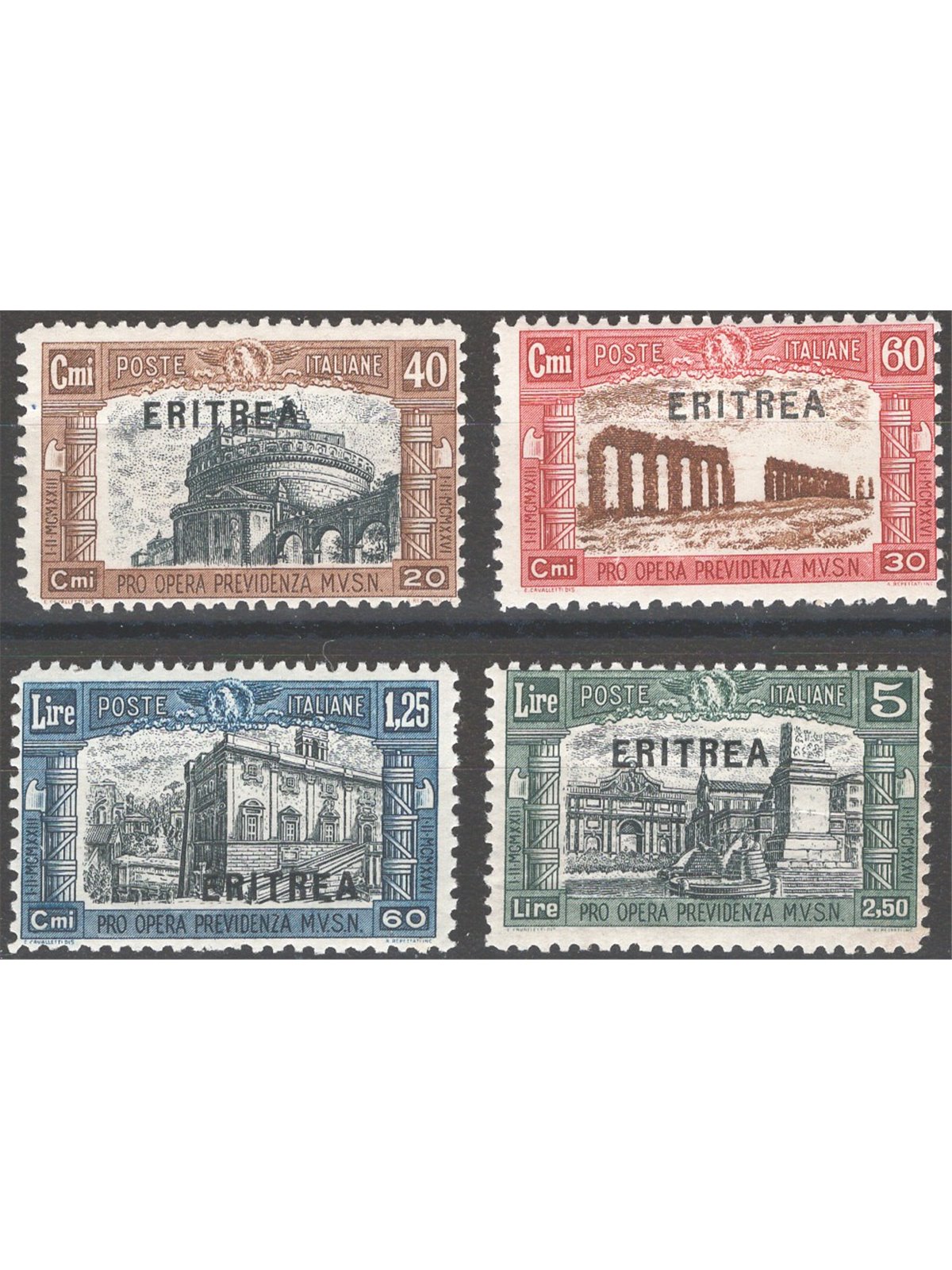 Eritrea 1927 Milizia I serie n° 116/19 Cat. € 60 (**)