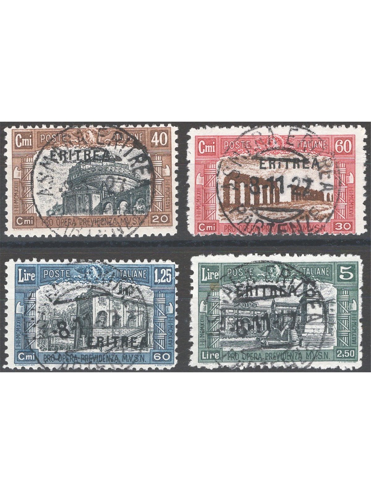 Eritrea 1927 Milizia I serie n° 116/19 Cert. CiBaFil Cat. € 320 (U)