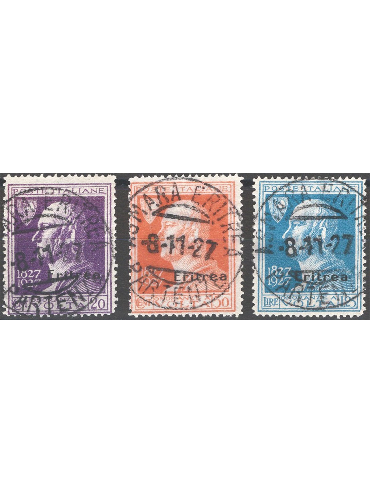 Eritrea 1927 Volta serie n° 120/22 Cat. € 180 (U)