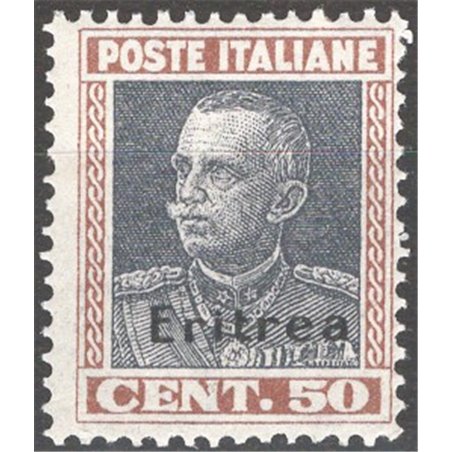 Eritrea 1928 Vitt. Emanuele 50 c. bruno e grigio n° 128 Cat. € 85 (**)