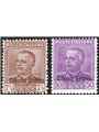 Eritrea 1928/29 Soprast. serie n° 142/43 Cat. € 200 (*)