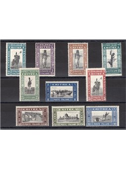 Eritrea 1930 African Subjects series no. 155/64 CiBaFil certificate catalogue price €700 (**)