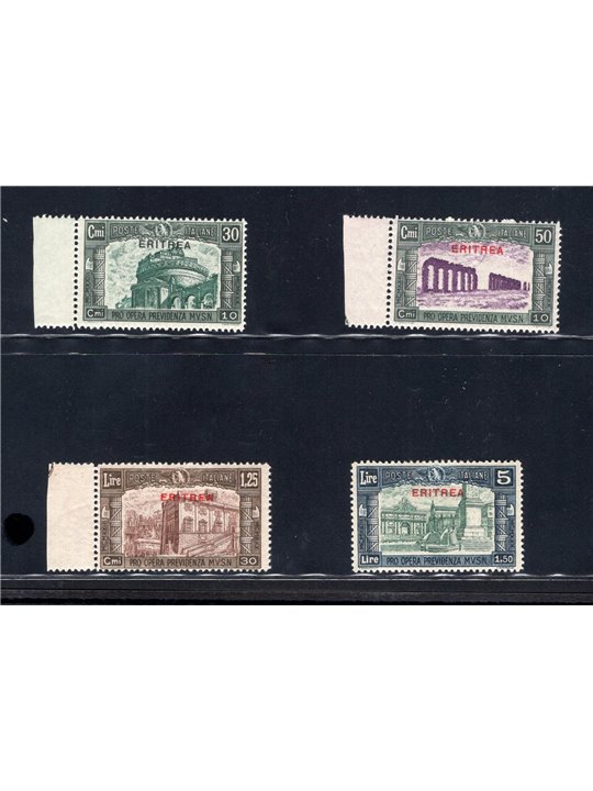 Eritrea 1930 Milizia III serie n° 170/73 Cert. CiBaFil Cat. € 1.000 (**)