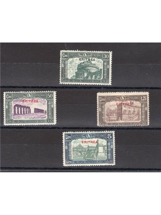 Eritrea 1930 Militia III series no. 170/73 CiBaFil cert. Cat. €400 (*)