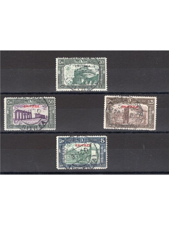 Eritrea 1930 Milizia III serie n° 170/73 Cert. CiBaFil Cat. € 900 (U)