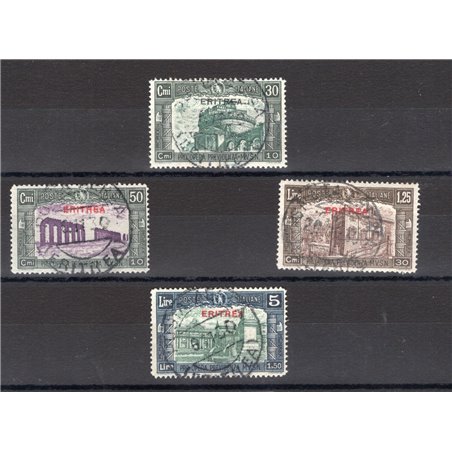 Eritrea 1930 Milizia III serie n° 170/73 Cert. CiBaFil Cat. € 900 (U)
