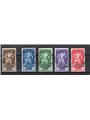 Eritrea 1930 Istituto Agricolo Coloniale serie n° 174/78 Cat. € 275 (U)
