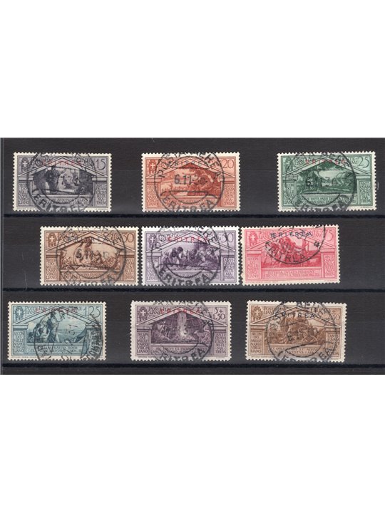 Eritrea 1930 Virgilio series no. 179/87 Cat. €225 (U)