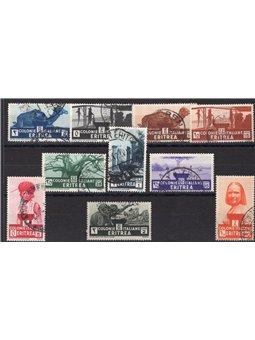 Eritrea 1933 Soggetti africani serie n° 203/12 Cat. € 65 (U)