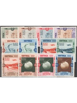 Eritrea 1934 Colonial Exhibition series no. 220/25 + P.A. 1/6 Cat. €132 (*)