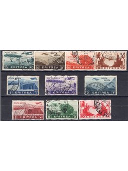 Eritrea 1936 Pittorica Sassone serie n° 17/26 Cat. € 120 (U)
