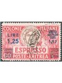 Eritrea 1937 Express to Italy ‘Turrita’ 1.25 £ on 60 crimson and brown overprinted with letter watermark only No. 11d. Signed Ch