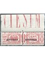 Eritrea 1935 Pacchi postali 25 c. carminio con soprast. al centro n° 23b. Firm. AD ED Cert. Biondi Cat. € 2.400 (**)