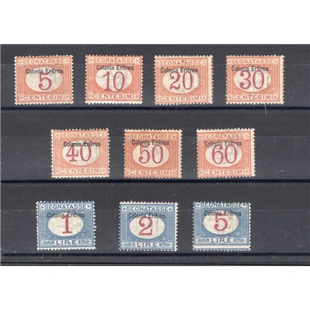 Eritrea 1903 Postage stamp with overprint serial no. 1/10 certified by Biondi catalogue price €3,000 (**)