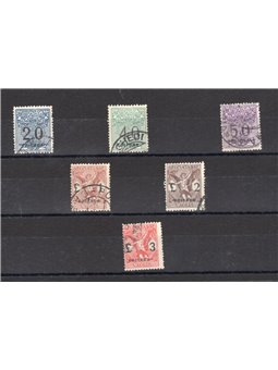 Eritrea 1924 Segnatasse vaglia soprast. serie n° 1/6 Cert. Biondi Cat. € 1.400 (U)