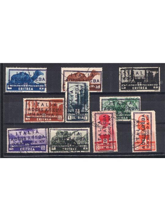 Ethiopia 1936 US Eritrea hand-overprinted ‘Italy Addis Ababa’. Extremely rare certified by