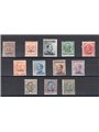 Libya 1912/15 Floral and Michetti overprint series no. 1/12 Biondi Cert. Cat. €1,500 (*)