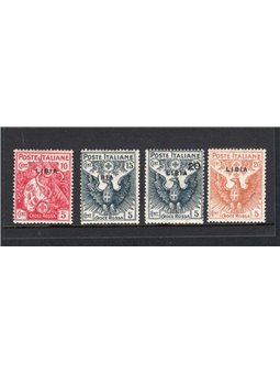Libia 1915/16 Croce Rossa serie n° 13/16 Cat. € 180 (*)