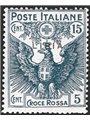 Libya 1915 Red Cross 15 c. grey with overprint thinner No. 14a CiBaFil Certificate Cat. €390 (**)