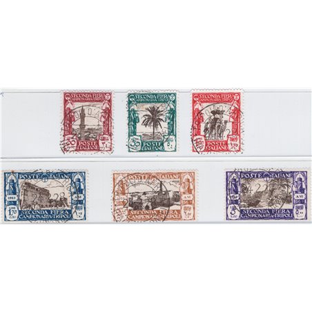 Libia 1928 II Fiera di Tripoli serie n° 72/77 Cat. € 180 (U)