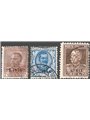 Libya 1928/29 Overprint series nos. 78 /80 Cat. € 140 (U)