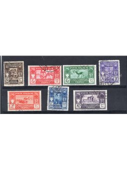 Libya 1930 4th Tripoli Fair series no. 87/93 Cat. €375 (U)
