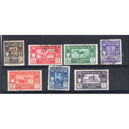 Libya 1930 4th Tripoli Fair series no. 87/93 Cat. €375 (U)