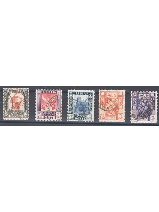 Libia 1931 Pittorica e Sibilla libica serie n° 103/07 Cat. € 70 (U)
