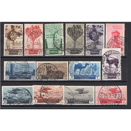 Libya 1932 6th Tripoli Fair series no. 108/17 + P.A. 4/7 CiBaFil certified Cat. €2,000 (U)
