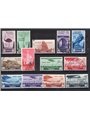 Libia 1933 VII Fiera di Tripoli serie n° 118/24 + P.A. 8/13 con annulli filatelici di favore Cat. € 2.000 (U)