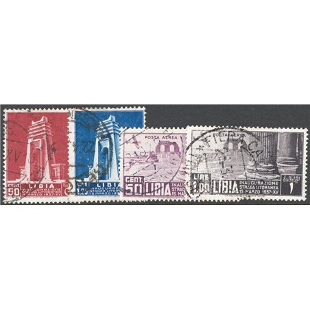 Libya 1937 Coastal Road series no. 140/41 + P.A. 30/31 Cat. €50 (U)