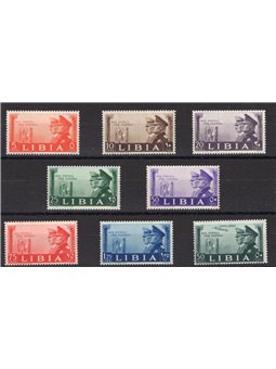 Libya 1941 Italian-German Axis series no. 171/77 + P.A. 45 Cat. € 130 (**)