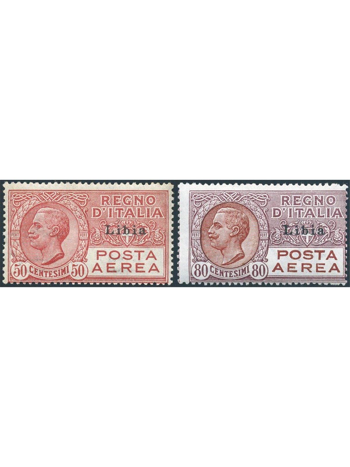 Libya 1928/29 P.A. overprinted series no. 1/2 Biondi cert. cat. €375 (**)