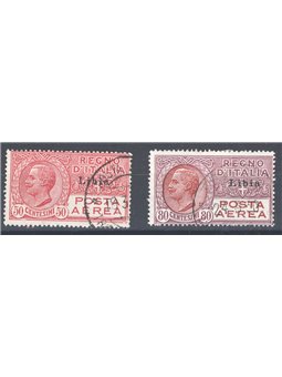 Libya 1928/29 P.A. overprinted series no. 1/2 cat. €175 (U)