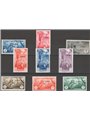 Libya 1937/41 P.A. African subjects: the three airmail issues nos. 28/29 + 46/51 + 52 Cat. € 110 (**)