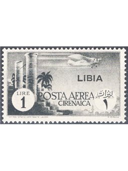 Libya 1941 P.A. African subject 1 £ grey-black no. 52 Cat. €75 (**)