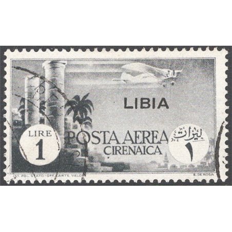 Libia 1941 P.A. Soggetti africani. n° 52 con annullo poco leggibile Cat. € 140 (U)
