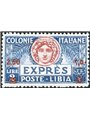 Libia 1933 Espressi 2,50 £ su 2 azzurro dent. 11 n° 13 Cert. Biondi Cat. € 1.000 (**)