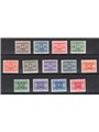 Libia 1934 Segnatasse soprast. serie n° 12/24 Cert. CiBaFil Cat. € 900 (**)